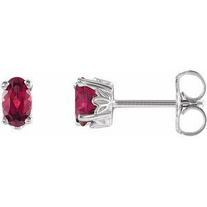 14k White Natural Mozambique Garnet Earrings 240$